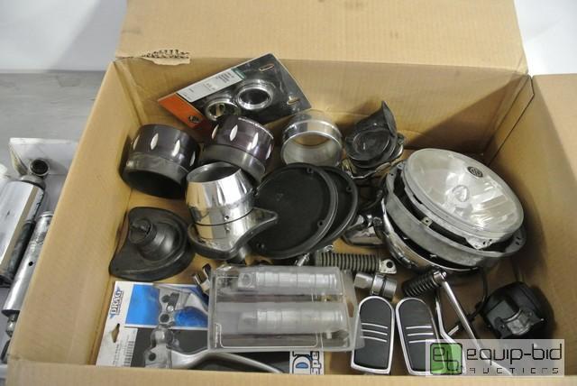 lot 164 image: Box of Assorted Harley Davidson Parts Shocks ...