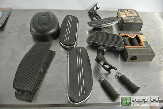 lot 195 image: Large Lot of Misc. Motorcycle Parts New and U...