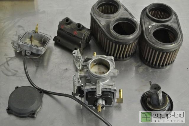 lot 198 image: Lot of Misc. Motorcycle Parts Carburetor Air ...