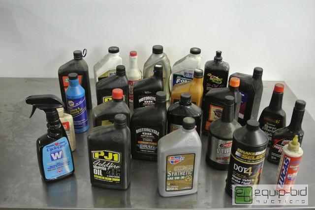 lot 216 image: Large Lot of Misc. Fluids See Photos For Deta...