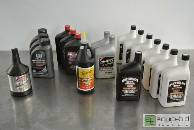 lot 217 image: Large Lot of Fluids Fork Oil Gear Oil Engine ...