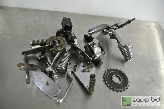 lot 232 image: Lot of Misc. Motorcycle Parts Master Cylinder...