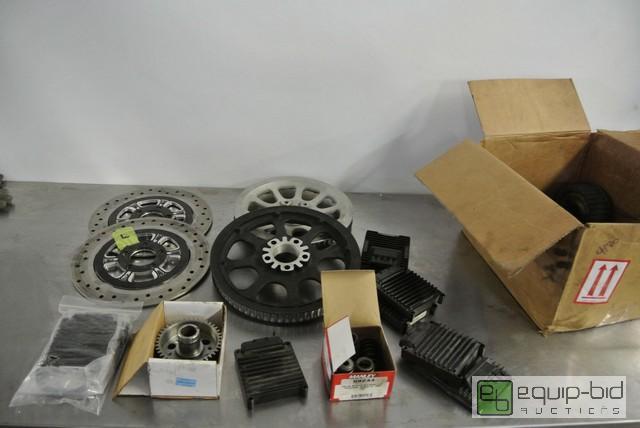 lot 236 image: Lot of Misc. Motorcycle Parts Brake Rotors Un...