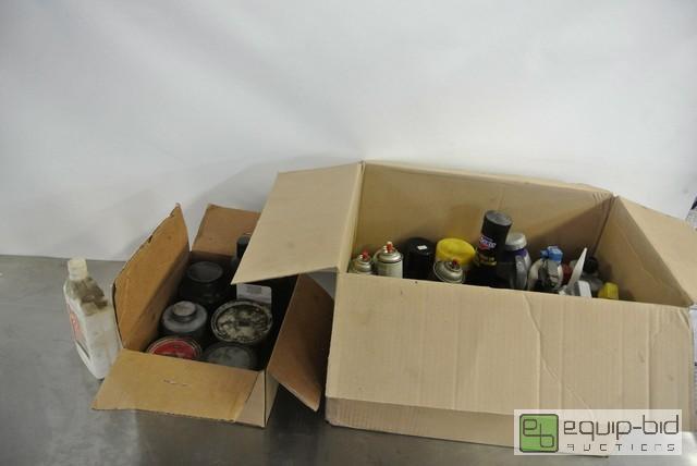 lot 240 image: Large Lot of Misc. Shop Fluids and Cleaners G...