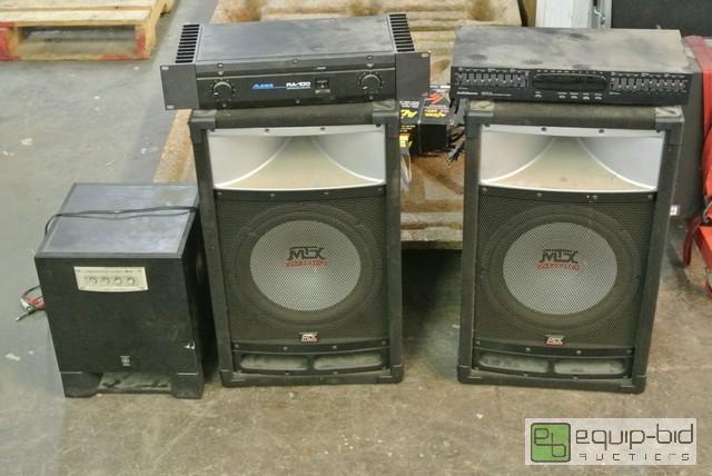lot 256 image: Assorted Audio System All items must be remov...