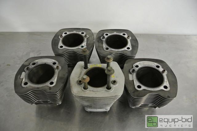 lot 259 image: Set of 5 Assorted Cylinder Jugs All items mus...