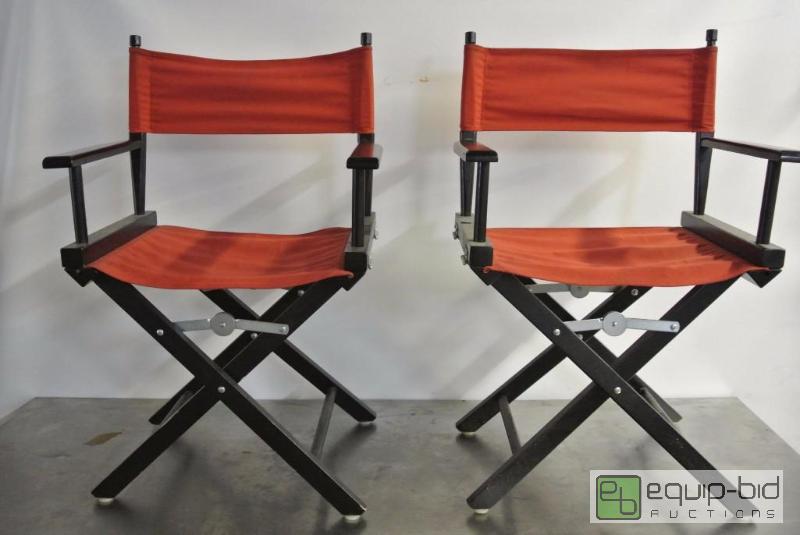 lot 277 image: Pair of Folding Directors Chairs...