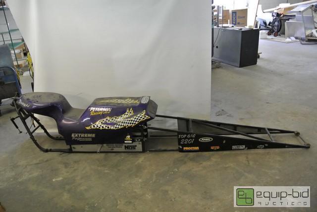 lot 70 image: Custom Top Fuel Drag Bike Frame one pc fiberg...