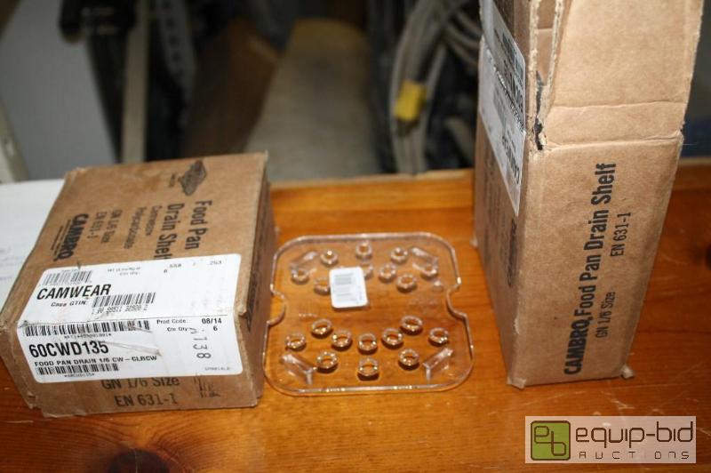 lot 116 image: Lot of 11 Food Pan Drain Shelves...