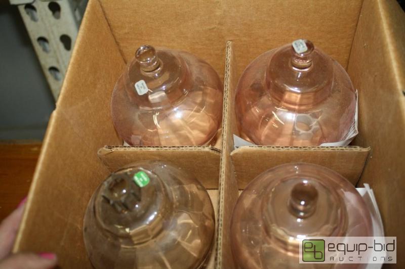 lot 119 image: 4- Crystal glass 1192-BL Votive Candle Cups...