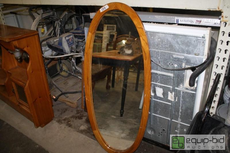 lot 130 image: Full size hanging mirror 20 12 W 48 12 T...