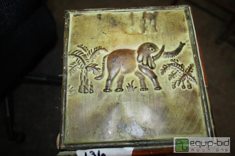 lot 136 image: 5 Drawer Elephant Stand 9 Square 36 Tall...