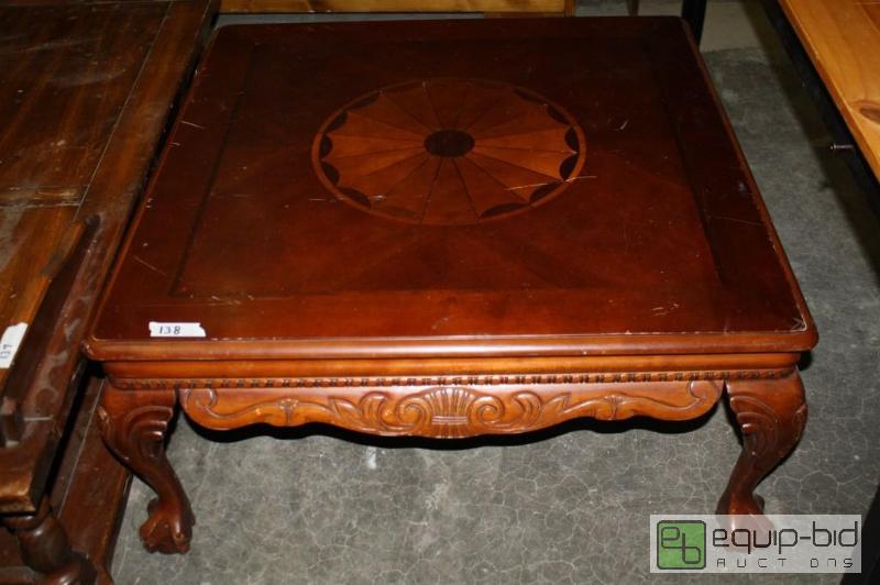 lot 138 image: Coffee table 38 Square 17 12 Tall...