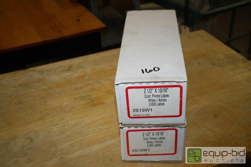 lot 160A image: 2 Boxes of Printer Labels&nbsp...