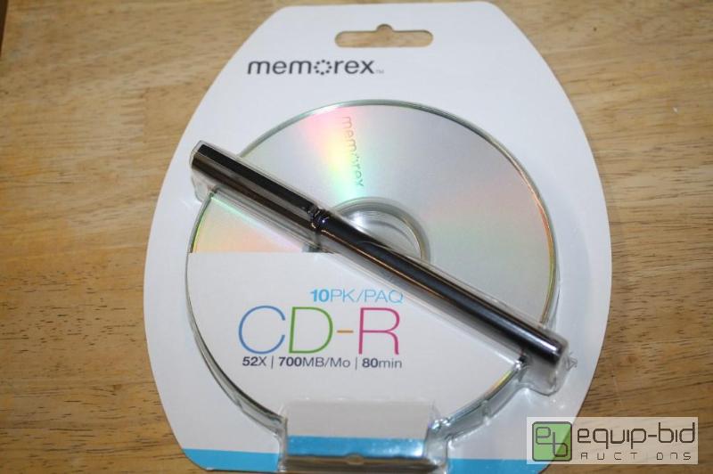 lot 161 image: Box of 5 NEW Memorex CDR 52X 10 pack Blister...
