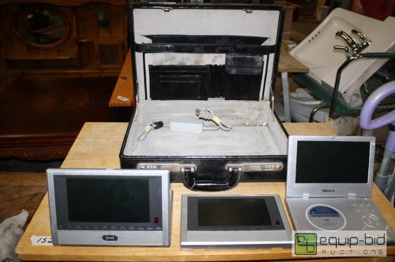 lot 163 image: 2-Portable DVD players and 1 extra screen...