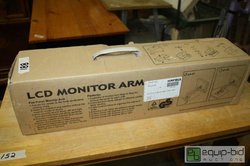 lot 188 image: NEW Hafele LCD monitor armflat panel arm...