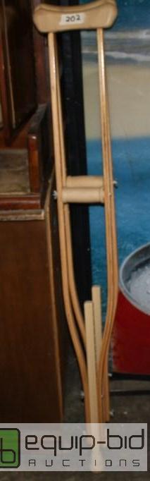 lot 202 image: Crutches...