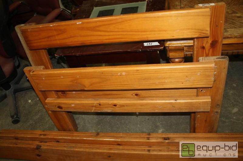 lot 205 image: Twin Wood Bed Frame...