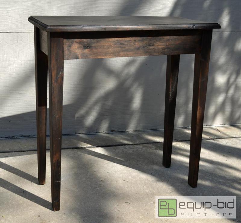lot 5023 image: This rustic side table has been refinished wi...