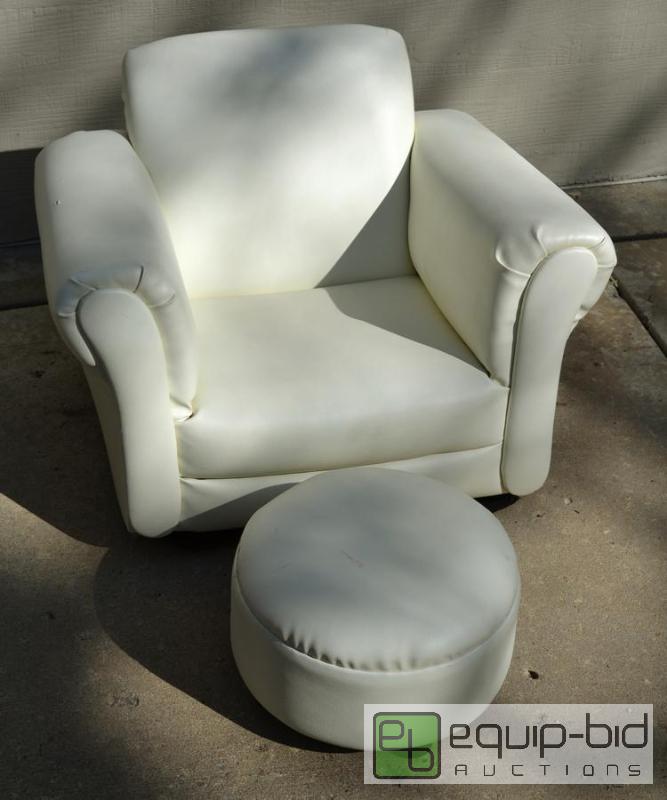 lot 5037 image: Child Sized Rocker &amp Ottoman  This shows ...