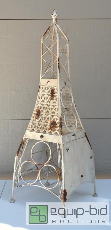 lot 5042 image: Metal, Rustic looking Wine Tower  Combining f...