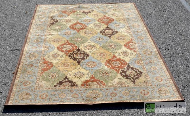 lot 5046 image: Floral Floor Rug  This rug was made in Sorren...