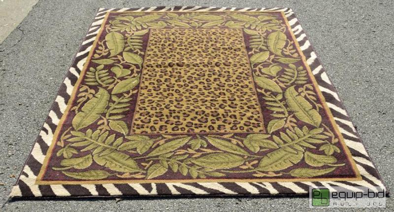 lot 5049 image: Jungle Themed Rug - walk on your wild side wi...