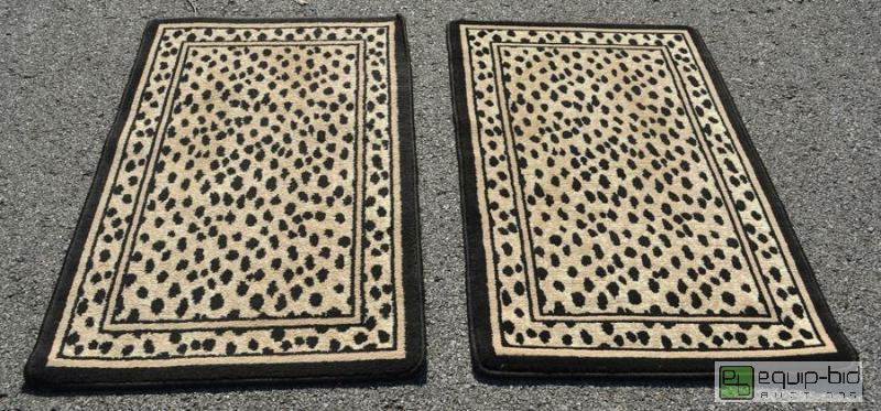 lot 5050 image: 2 Cheetah Print Floor Runners - 3 8&quot x ...