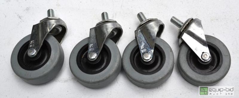 lot 5076 image: set of 4 swivel casters...