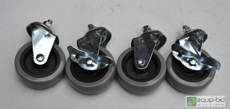 lot 5080 image: Set of 4 swivel casters - 2 have brakes...