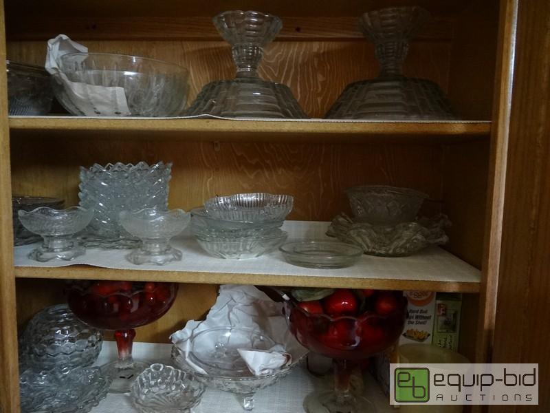 lot 2023 image: Large Lot Of Decorative Glass Dishes  Include...