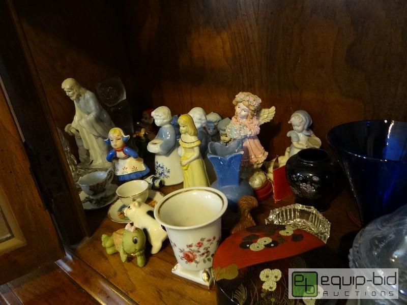 lot 2041 image: Contents Of Shelf  Includes Antique Glassware...