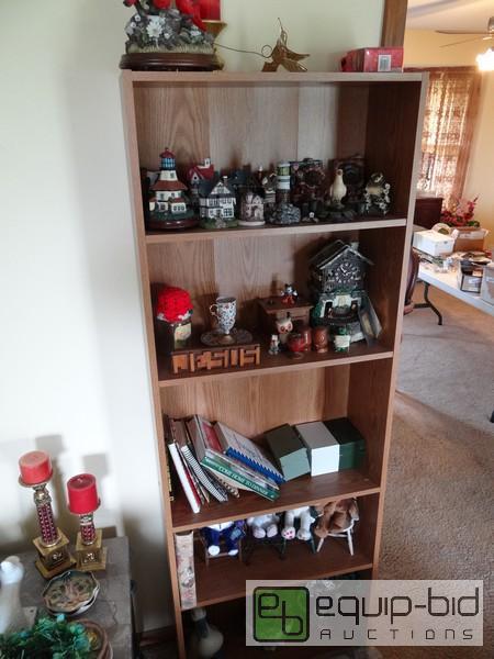 lot 2048 image: Wooden 5 Tier Wooden Shelf  Content Are Inclu...