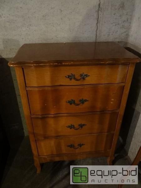 lot 2092 image: Wooden Chest Of Drawers With Matching Dresser...