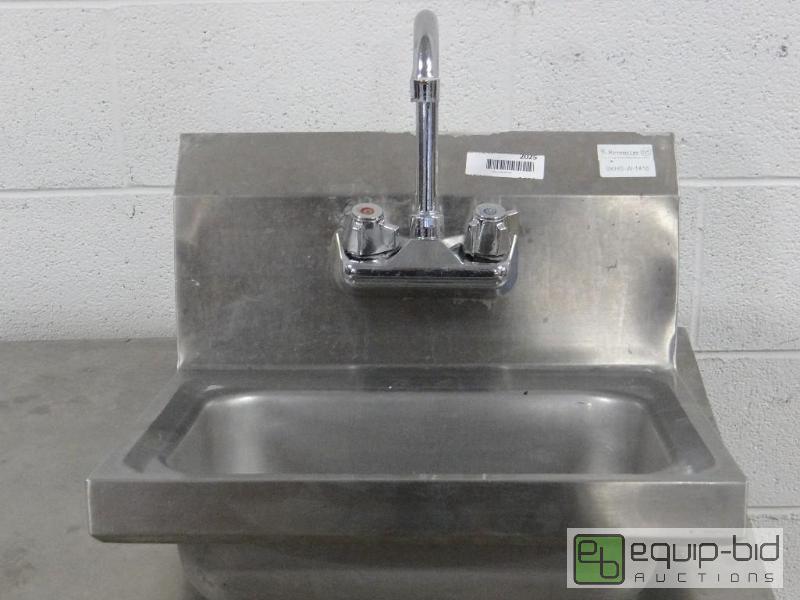 lot 2025 image: Stainless Steel Wall Mounted Hand Sink17x15...