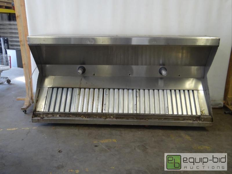 lot 2029 image: 110in Stainless Steel Hood Vent110x50x27...