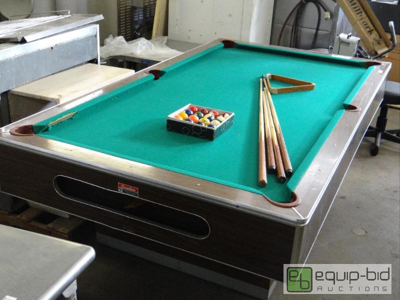 lot 2090 image: Countless Six Pocket&nbspPool Table  Cues, B...