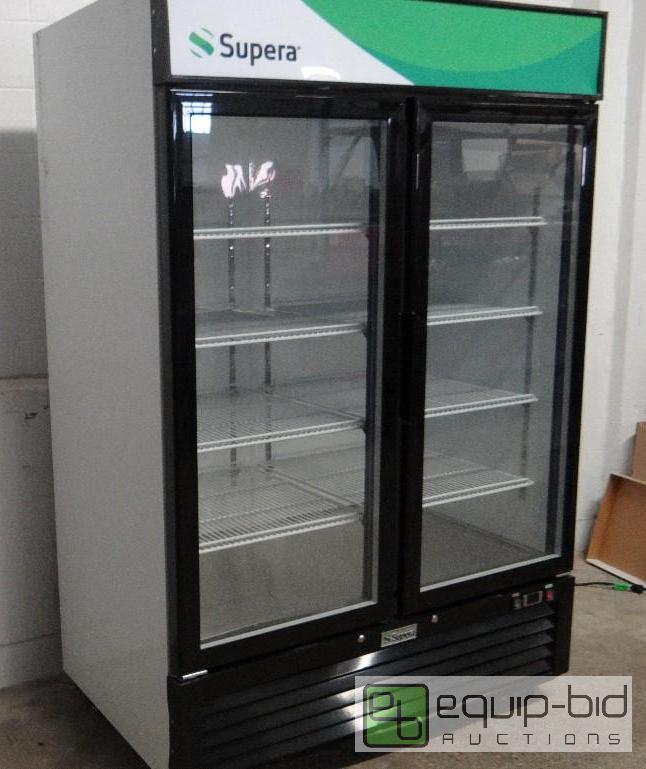 lot 2112 image: Supera&nbspGlass Door Merchandising Cooler  ...