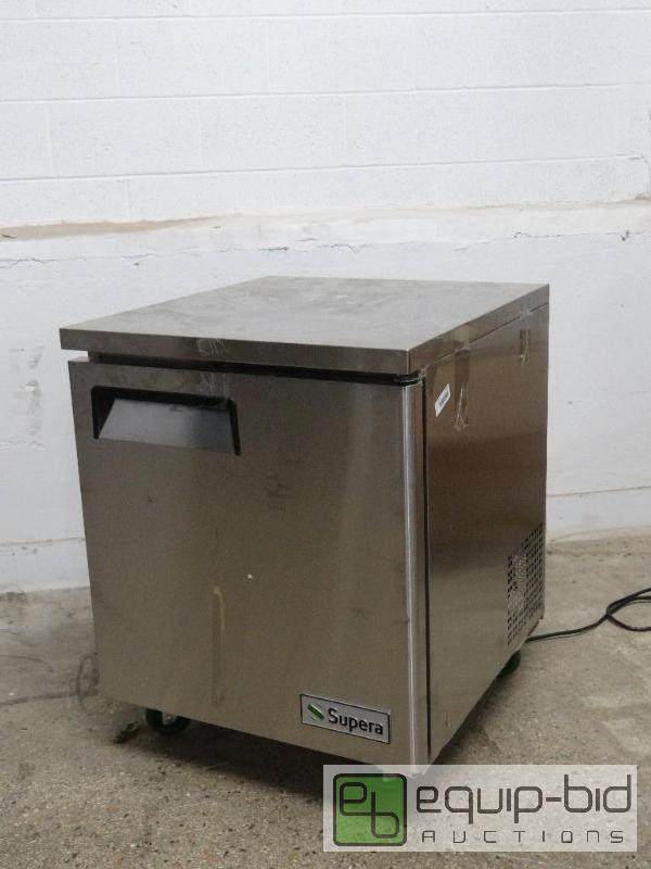 lot 2129 image: Steel Supera&nbspFreezer with Storage Shelf ...