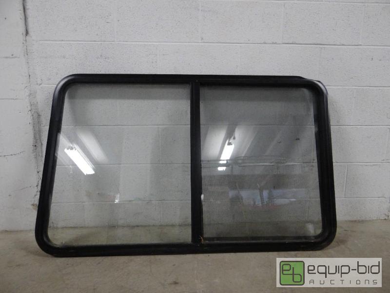 lot 2133 image: Sliding Glass Window  Origins Unknown 53x33.5...