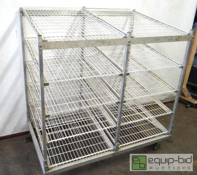 lot 2151 image: Large Aluminum Framed CoolingDrying Rack on ...