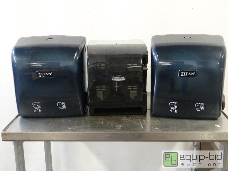 lot 2156 image: (3) Wall Mount Paper Towel Dispensers...