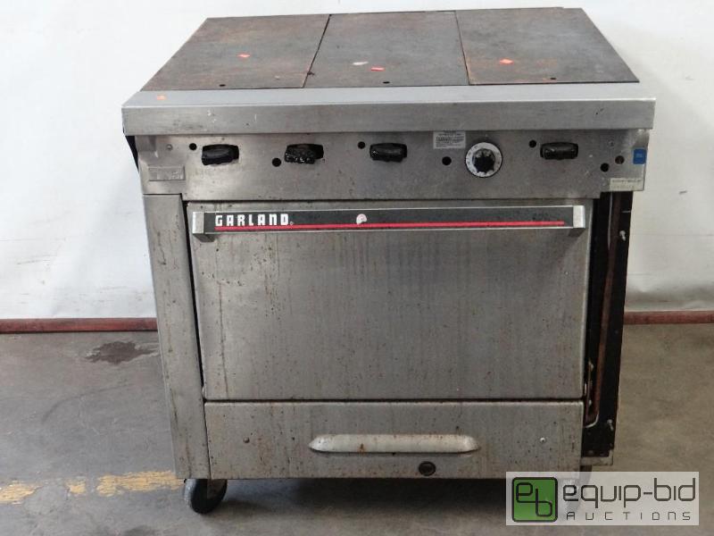 lot 2161 image: Garland Natural Gas French Top Grill and Oven...