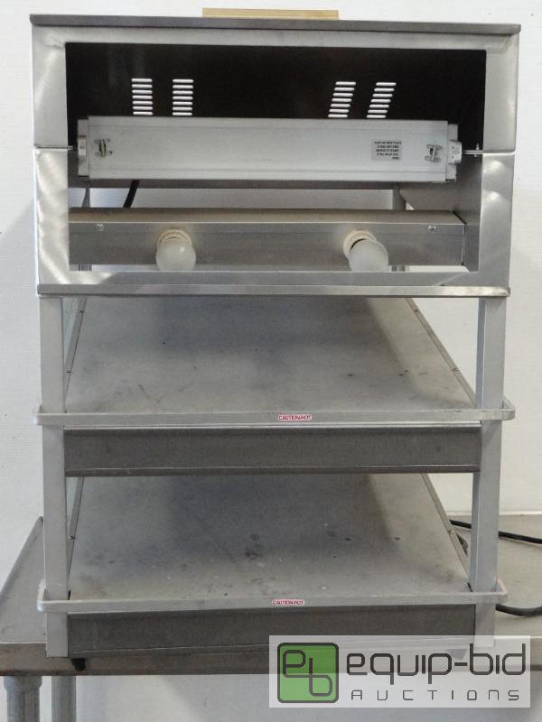 lot 2163 image: Merco Pass Threw Food Warmer with Back Lit Si...