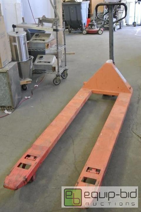 lot 2525 image: Vistil 4400lbs Pallet Jack with 72in Forks...