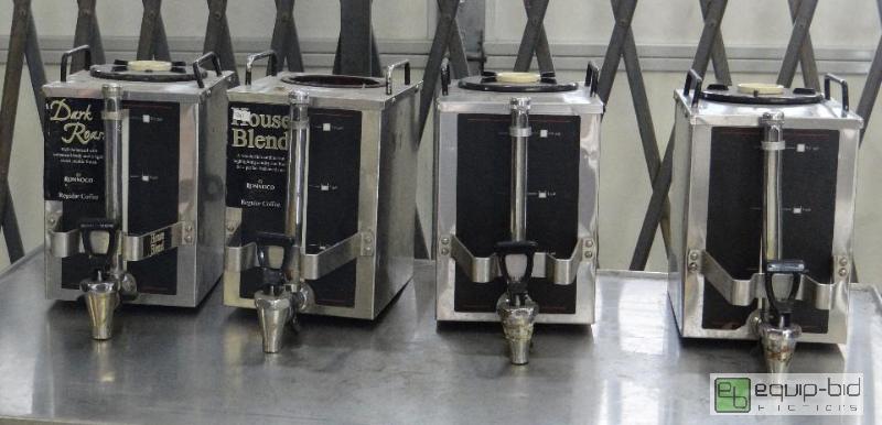 lot 2604 image: (4) Bunn 1.5 Gal Satellite Pots...