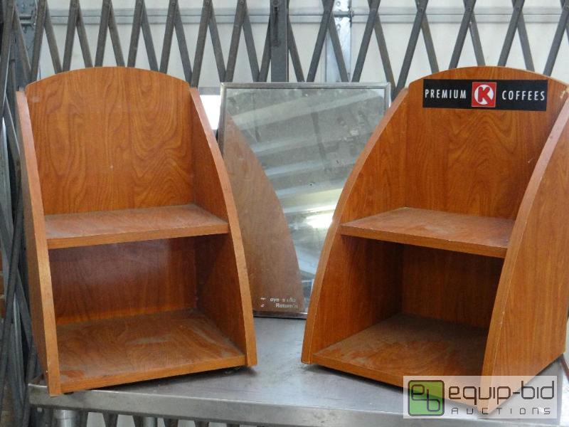 lot 2609 image: Lot of (2) Merchandising Shelves with Bathroo...