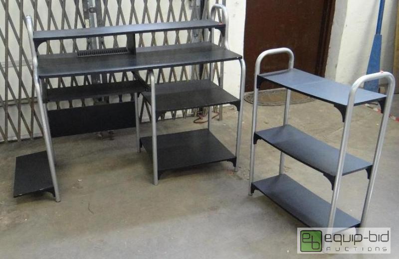 lot 2623 image: Home Computer Desk and Shelf with Nice Office...