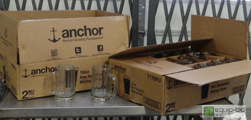 lot 2633 image: Lot of (23) Think Glass Root Beer Mugs...